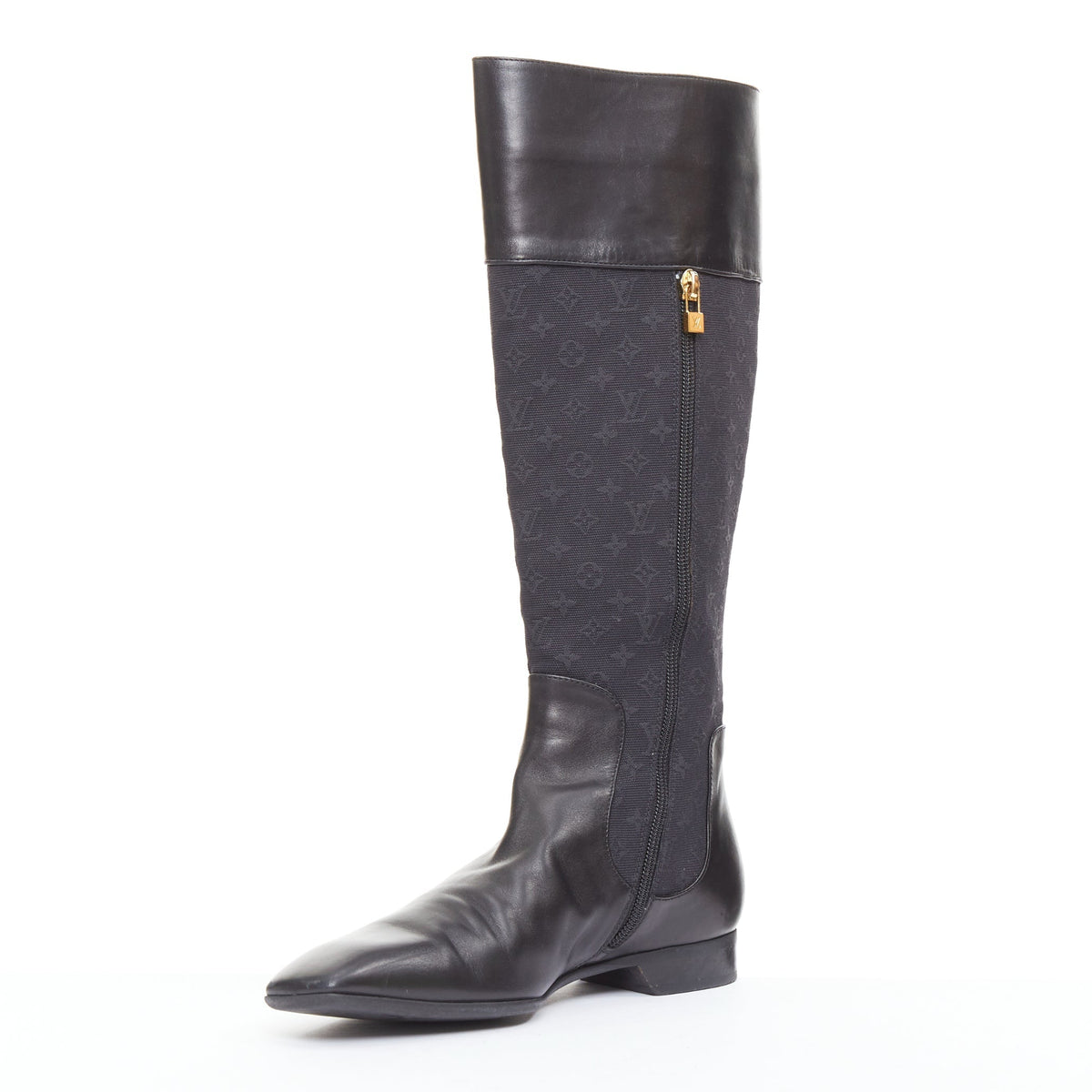 Women's Louis Vuitton Monogram Canvas Riding Boots