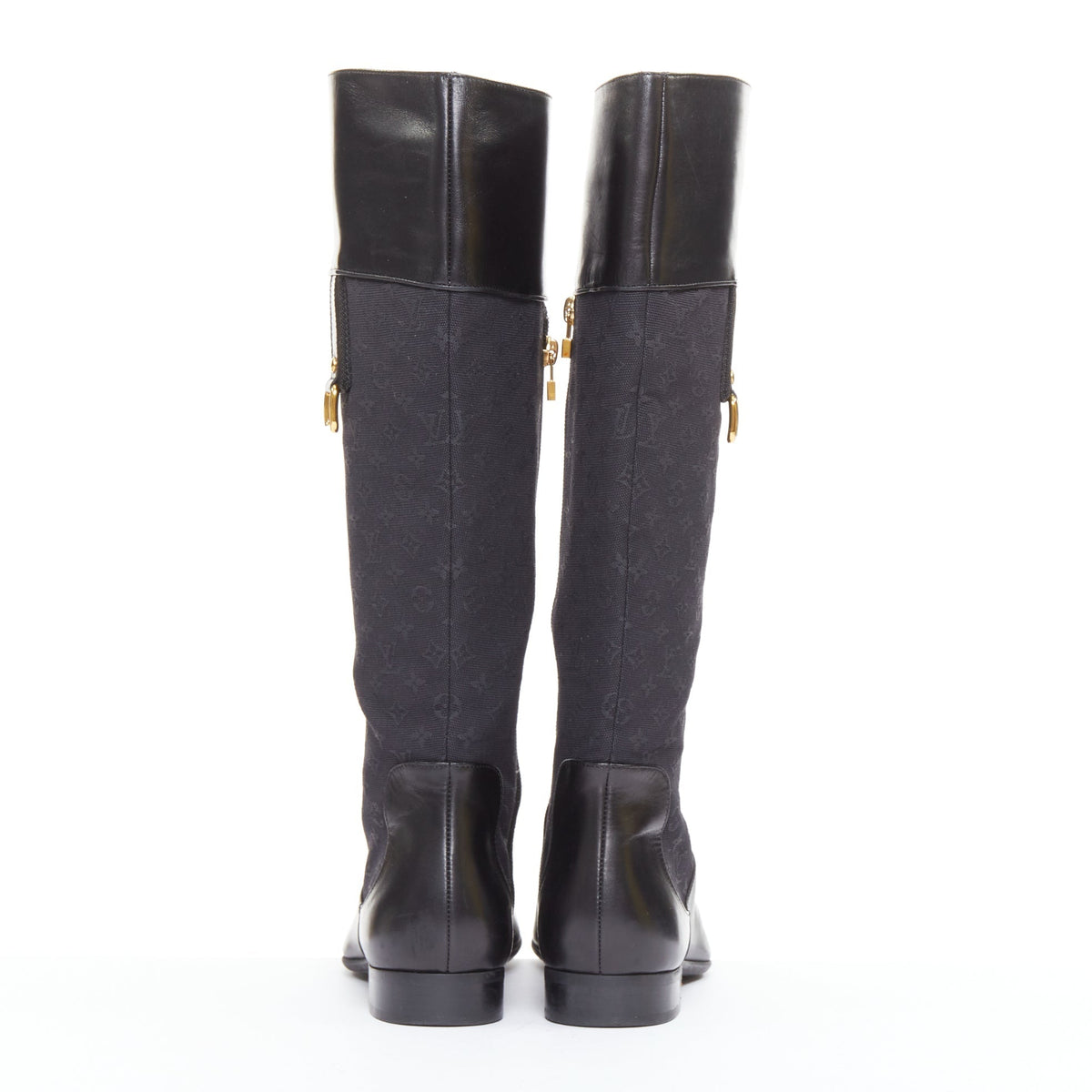 Women's Louis Vuitton Monogram Canvas Riding Boots