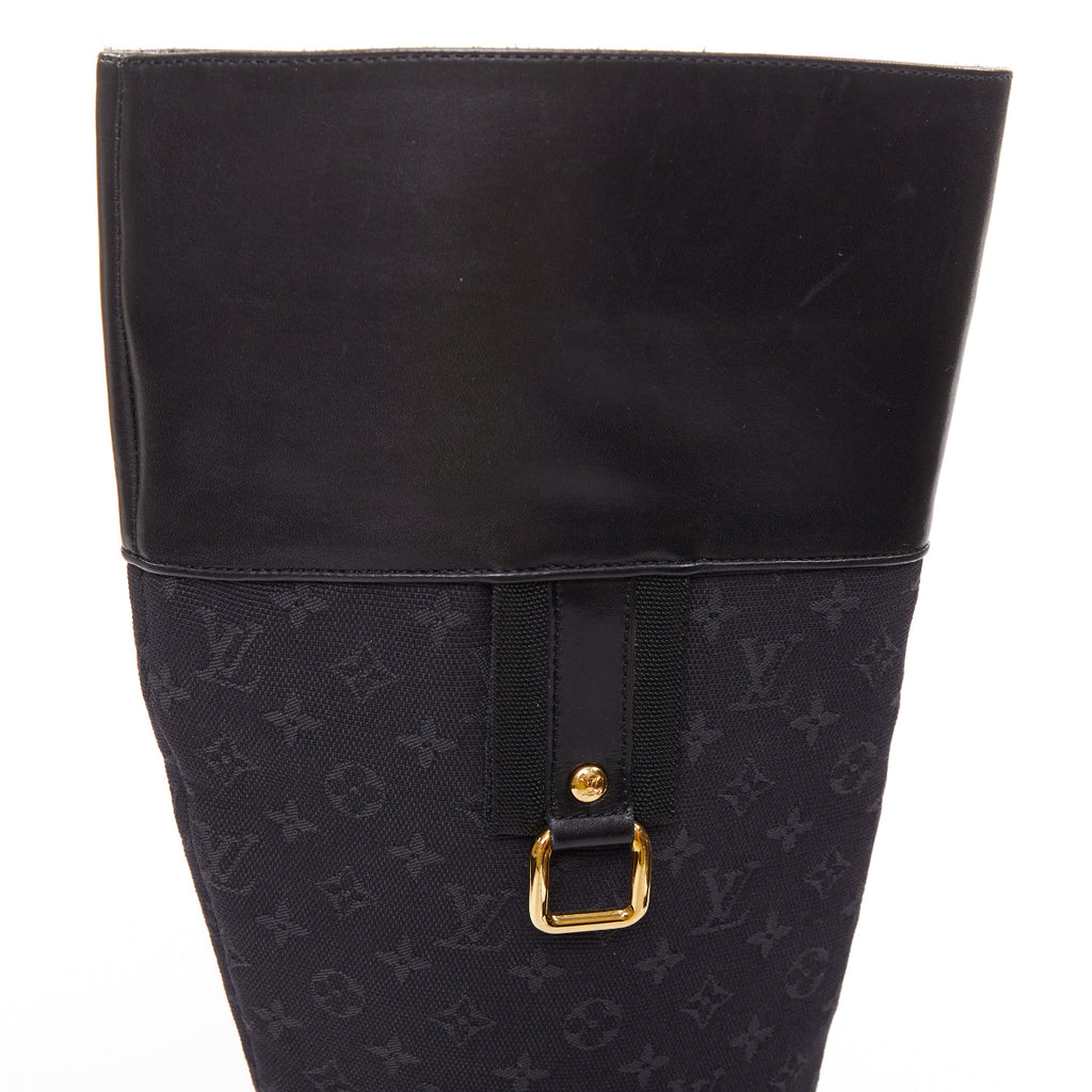 Women's Louis Vuitton Monogram Canvas Riding Boots