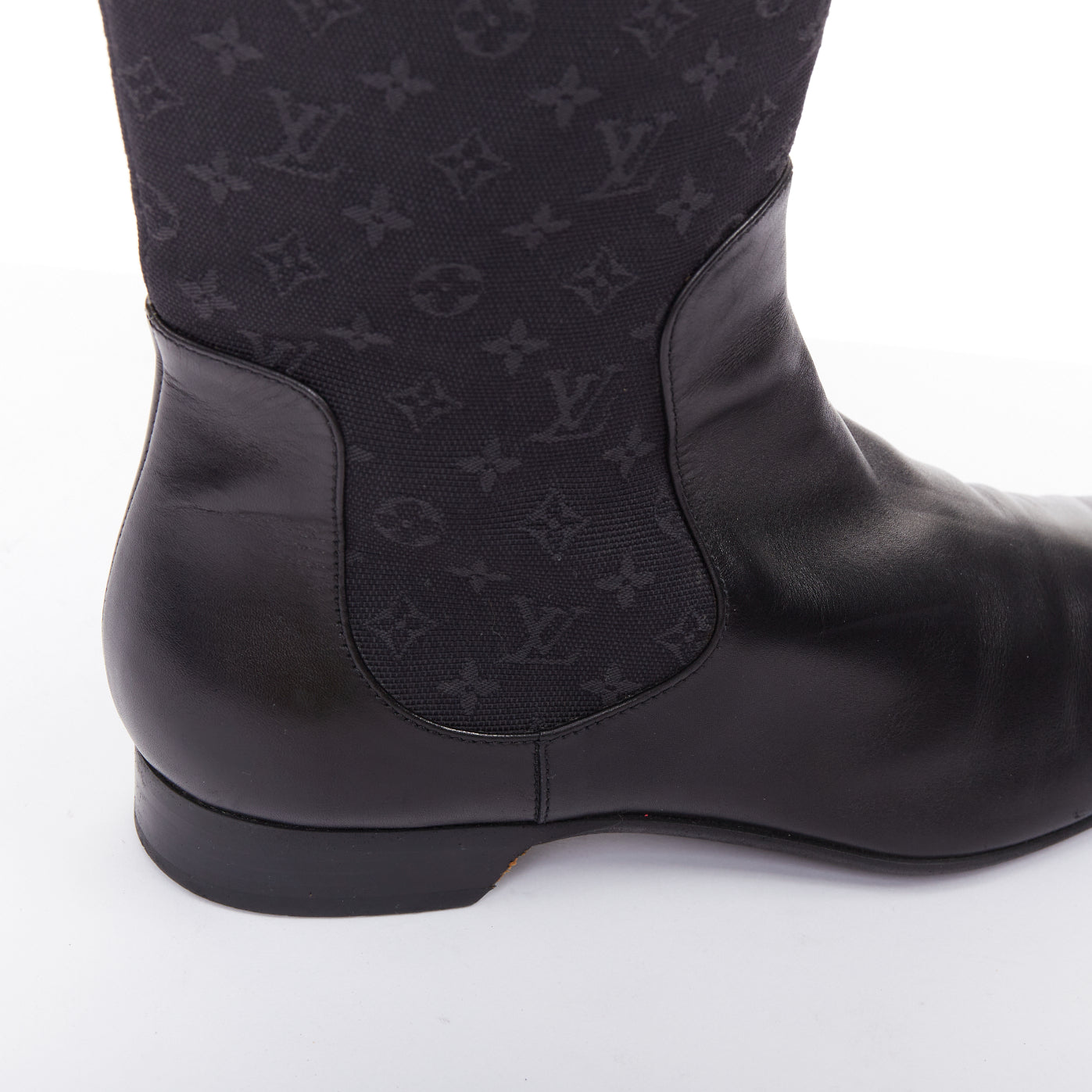 Women's Louis Vuitton Monogram Canvas Riding Boots