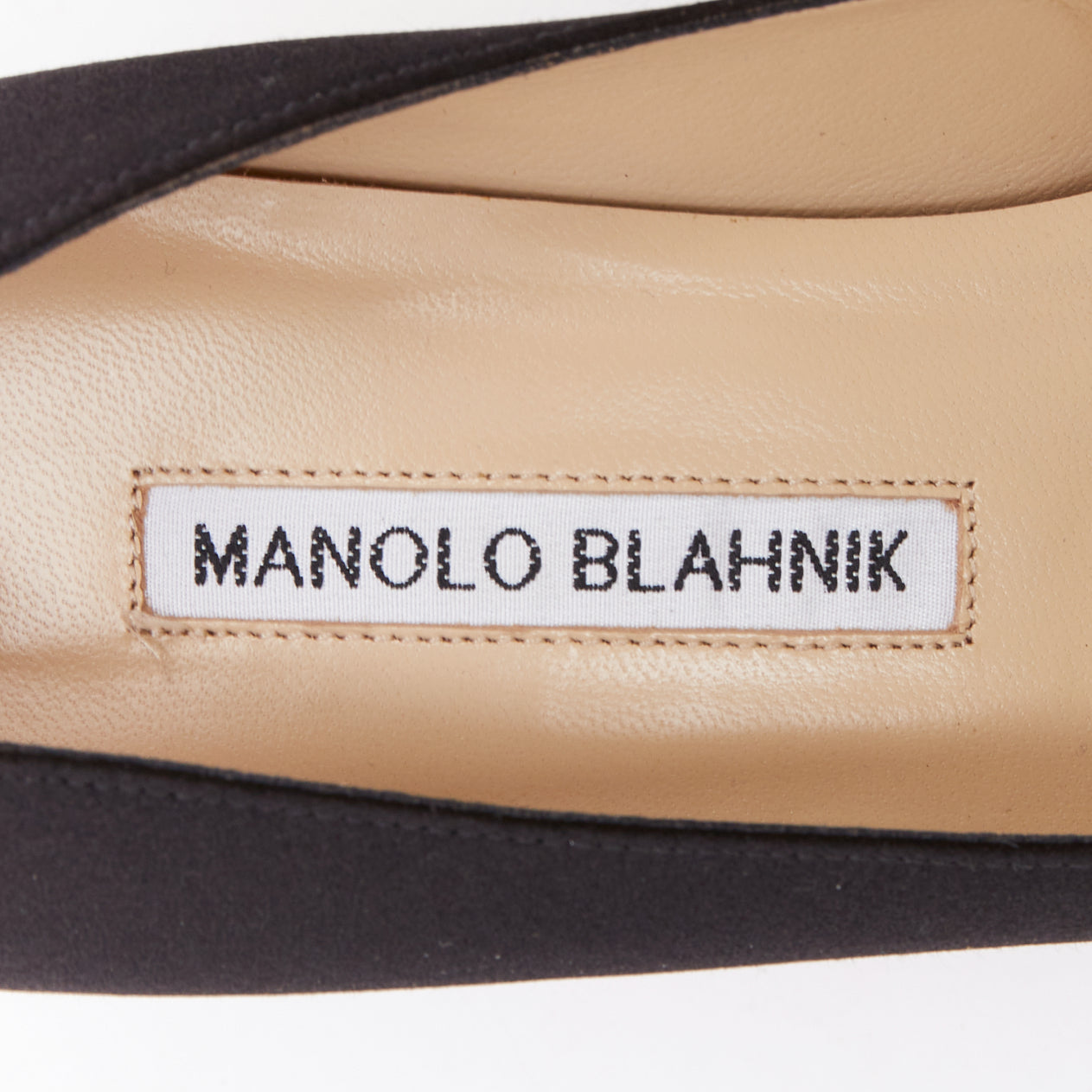 Women's Manolo Blahnik Satin Crystal Brooch Pumps