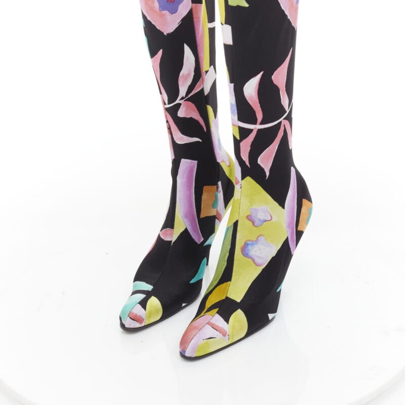 Women's Balenciaga Pantashoe Heel Boots Pants
