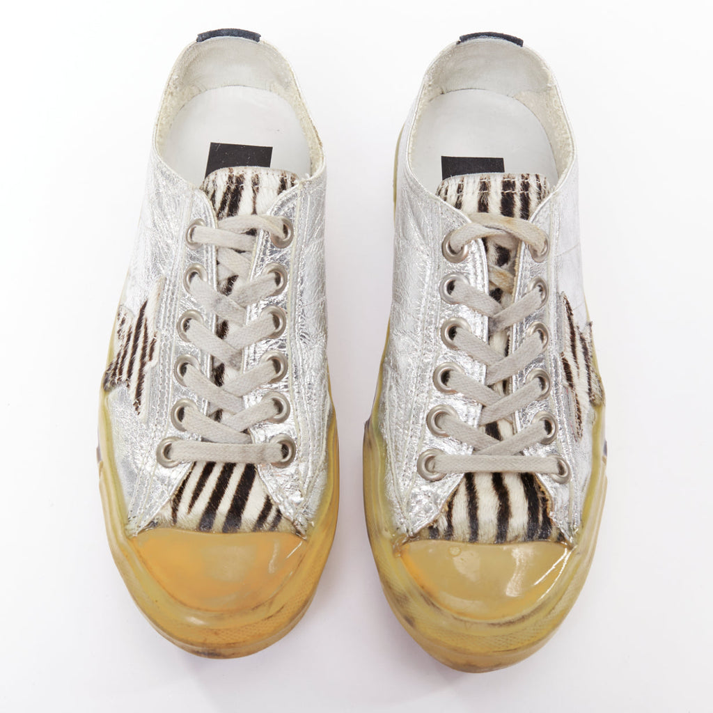 Women's Golden Goose Suede Calf Hair Sneakers