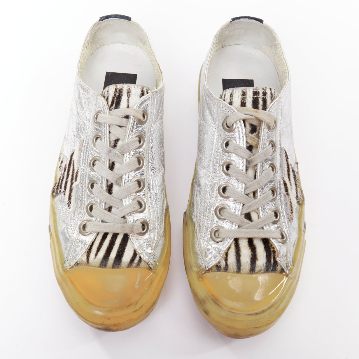 Women's Golden Goose Suede Calf Hair Sneakers