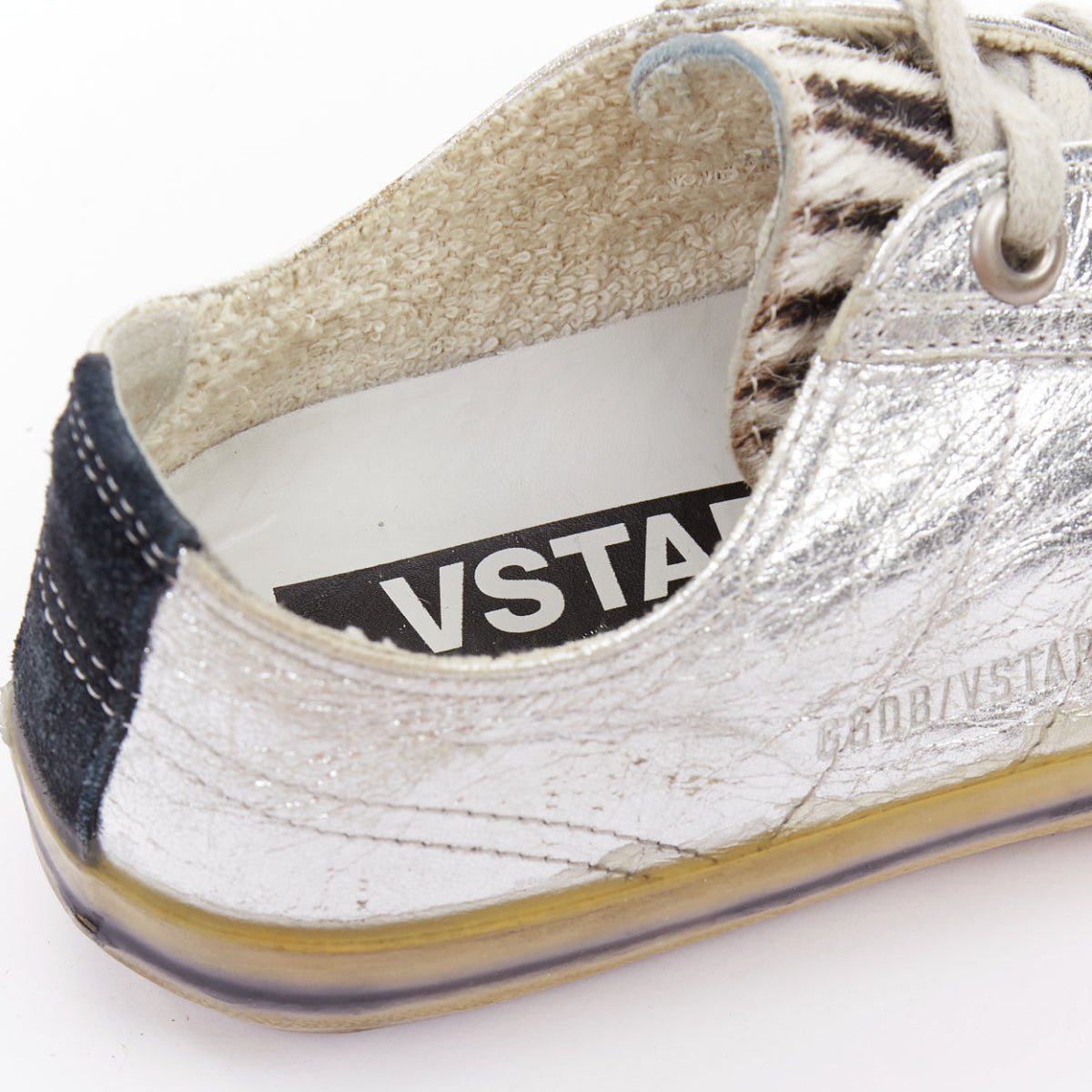 Women's Golden Goose Suede Calf Hair Sneakers