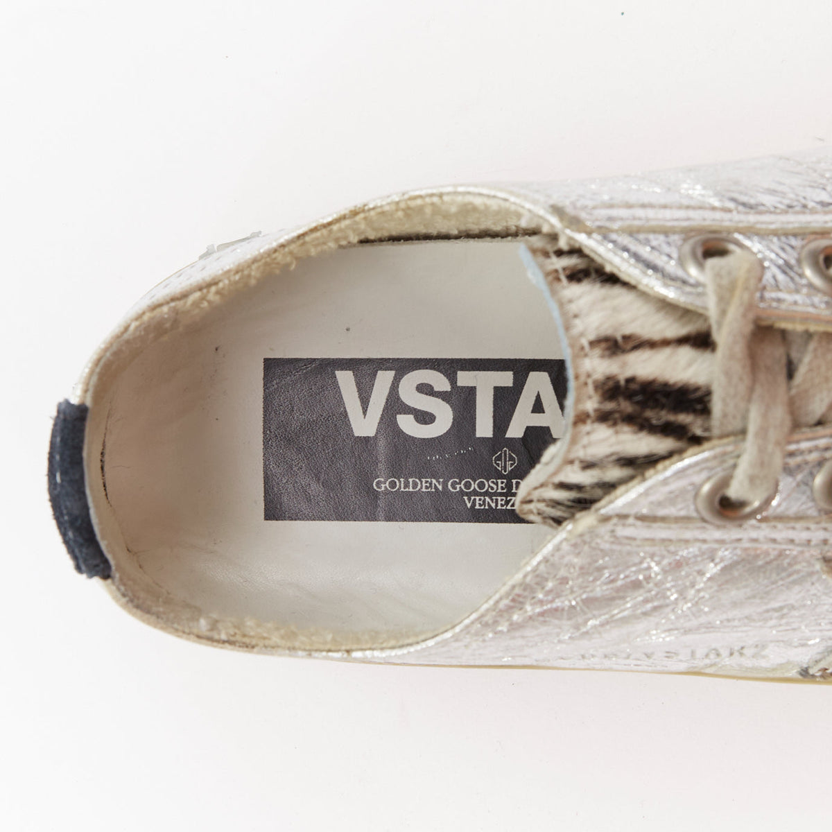 Women's Golden Goose Suede Calf Hair Sneakers
