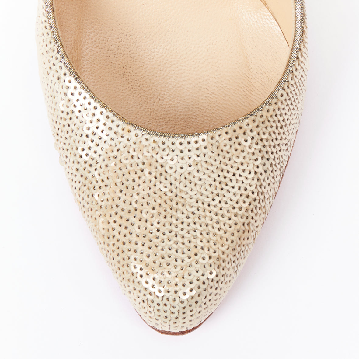 Women's Christian Louboutin Sequin Almond Toe Pumps