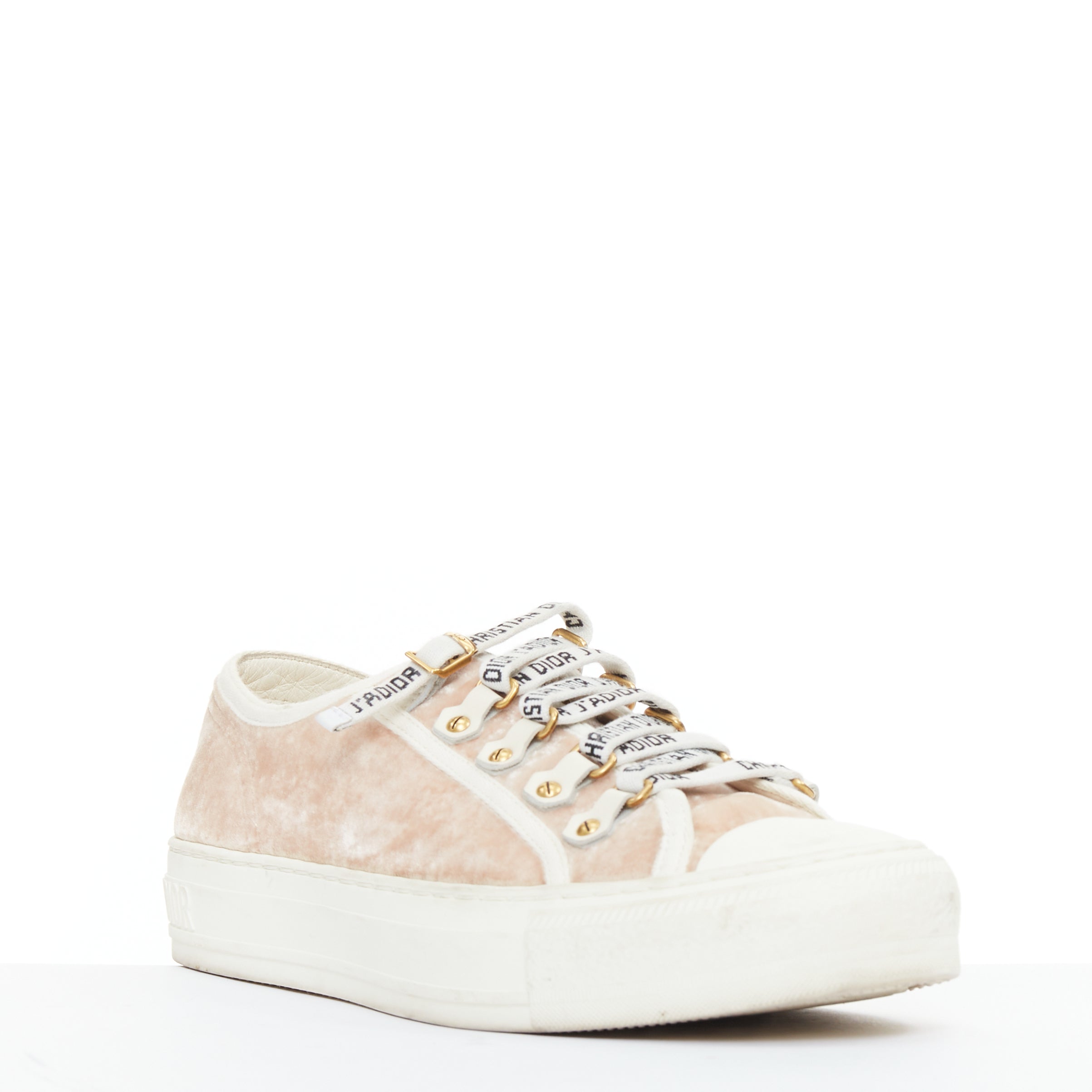 Women's Christian Dior WalknDior Velvet Sneakers