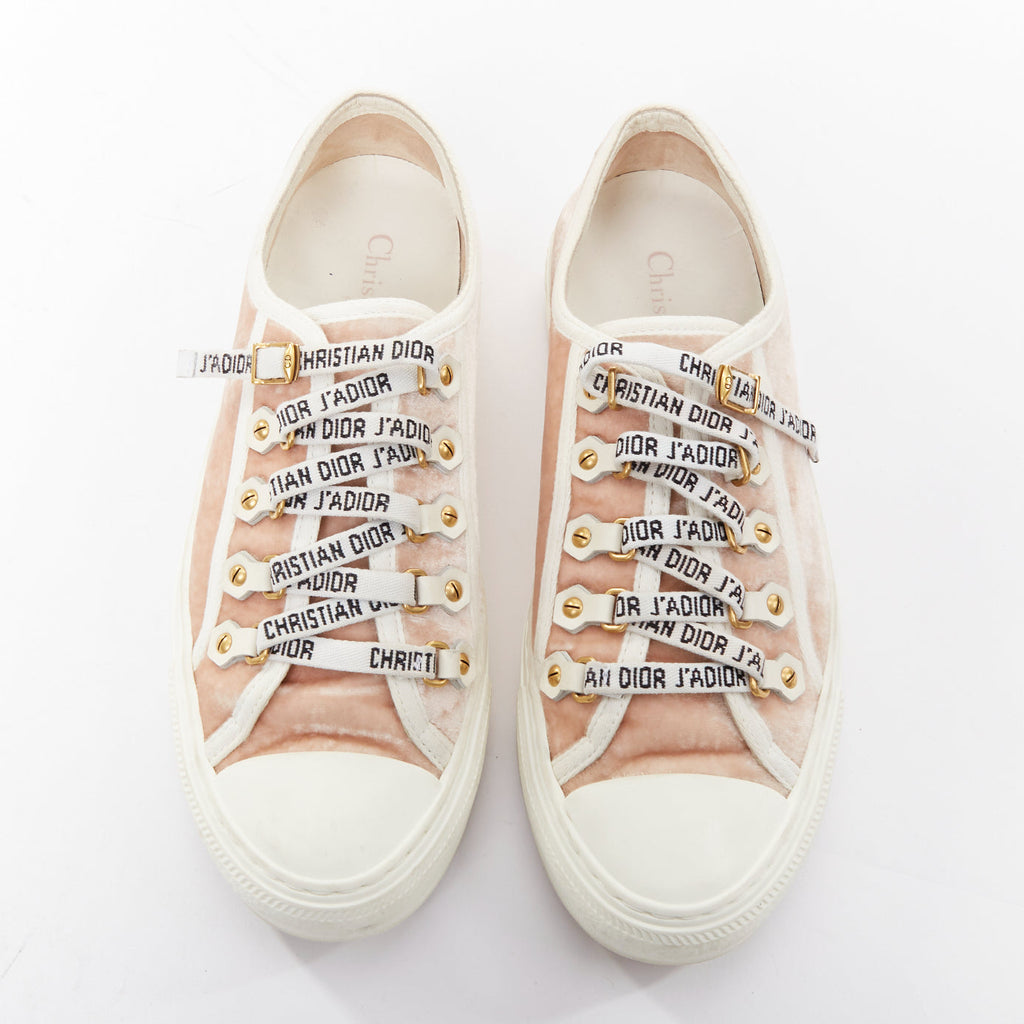 Women's Christian Dior WalknDior Velvet Sneakers