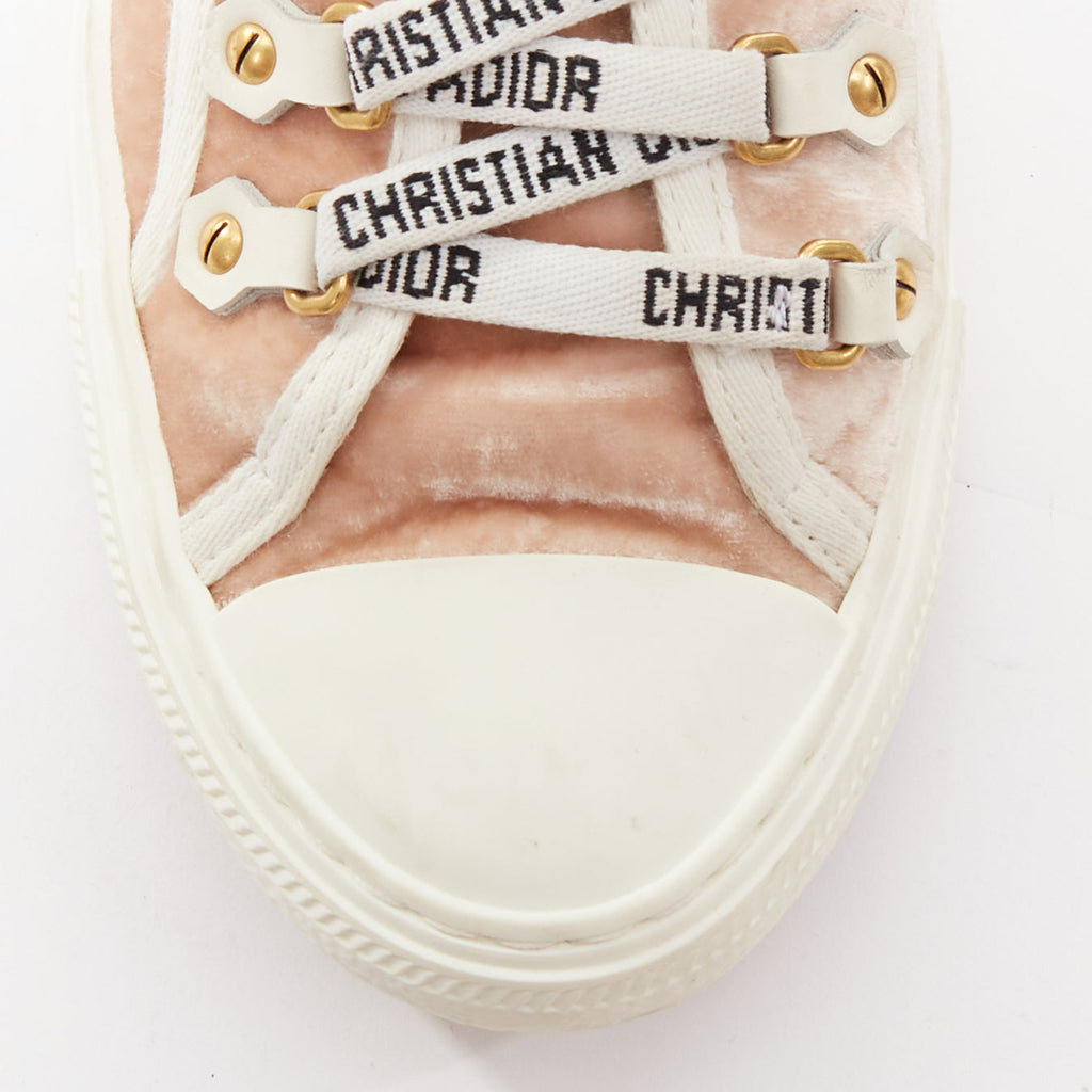 Women's Christian Dior WalknDior Velvet Sneakers