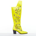 Men's Christian Louboutin Satin Blossom Boots