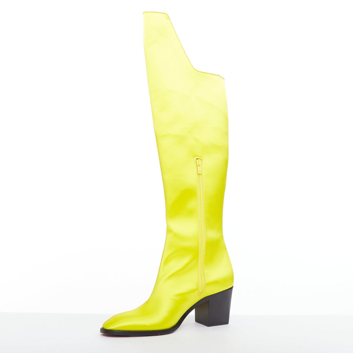 Men's Christian Louboutin Satin Blossom Boots