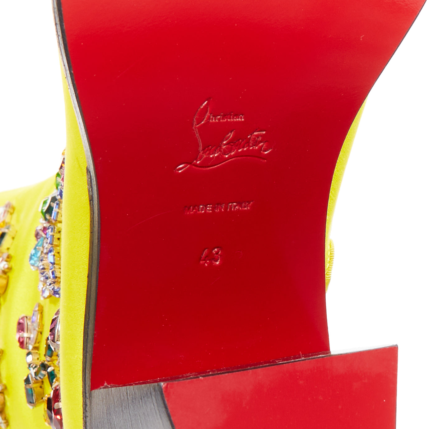 Men's Christian Louboutin Satin Blossom Boots