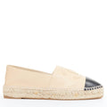 Women's Chanel Lamb Leather Toe Cap Espadrilles