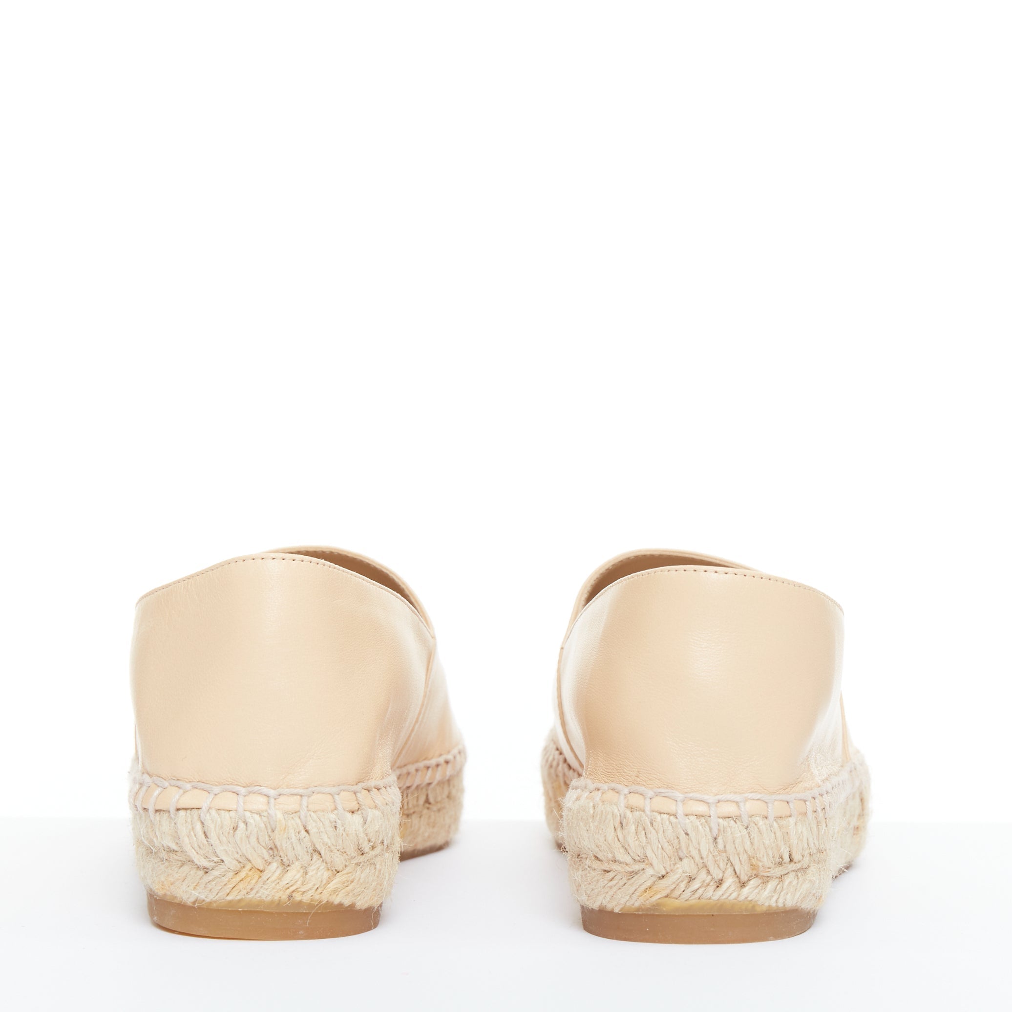 Women's Chanel Lamb Leather Toe Cap Espadrilles