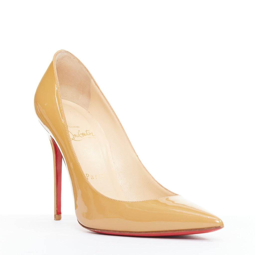 Women's Christian Louboutin Patent Stiletto Pumps