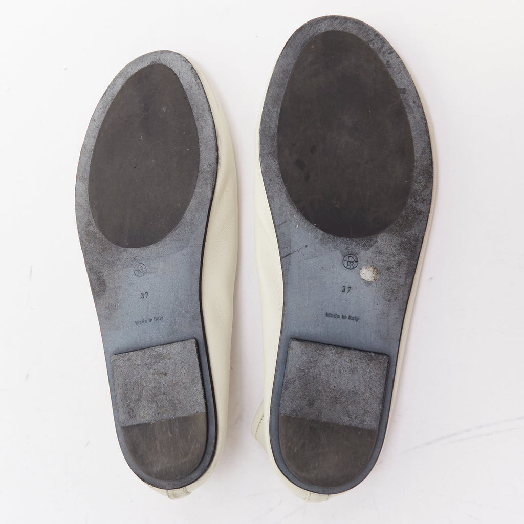 Women's The Row Leather Elastic Ballerina Flats