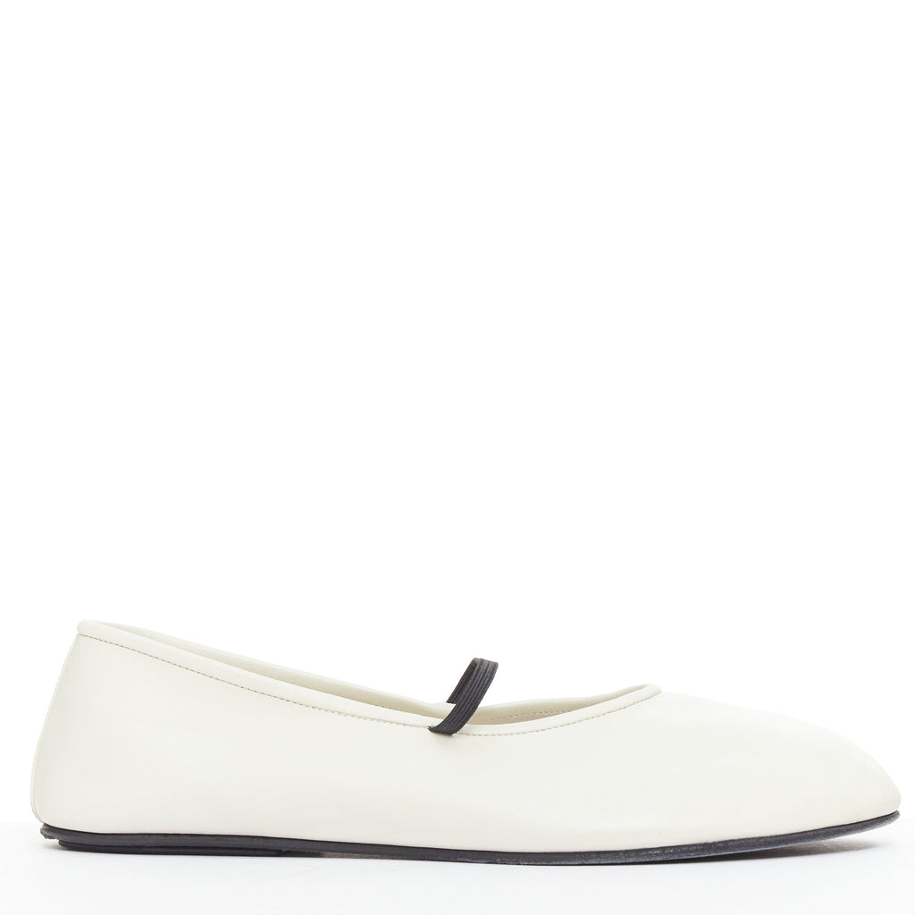 Women's The Row Leather Elastic Ballerina Flats