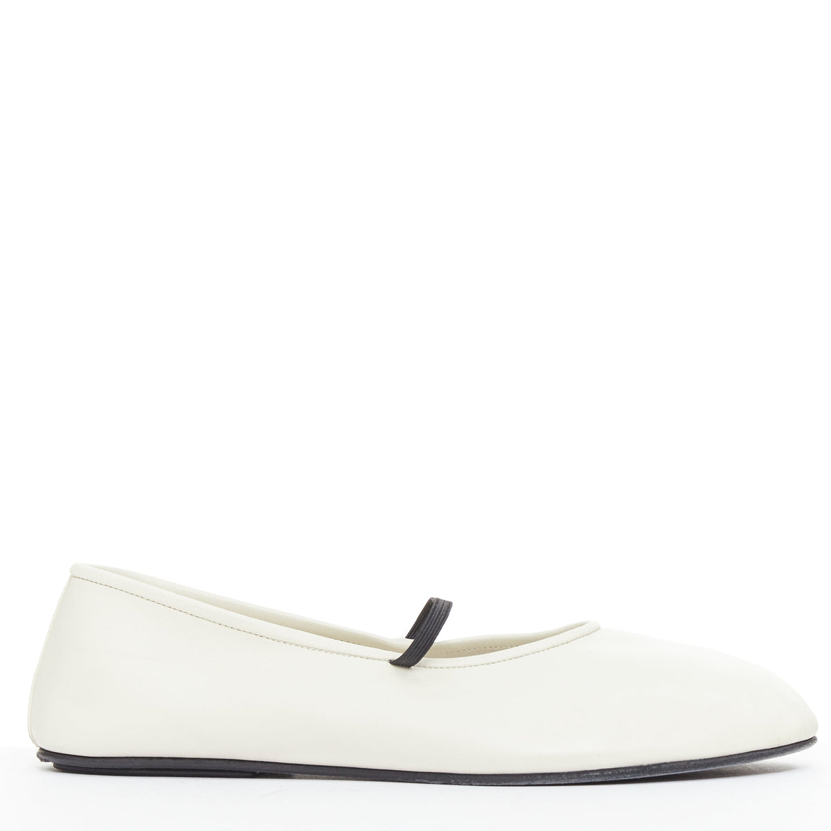 Women's The Row Leather Elastic Ballerina Flats