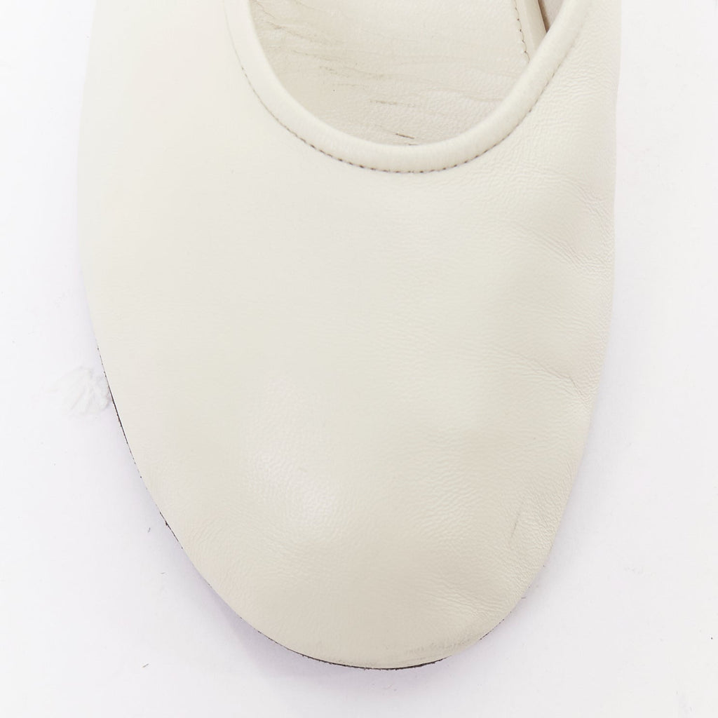 Women's The Row Leather Elastic Ballerina Flats
