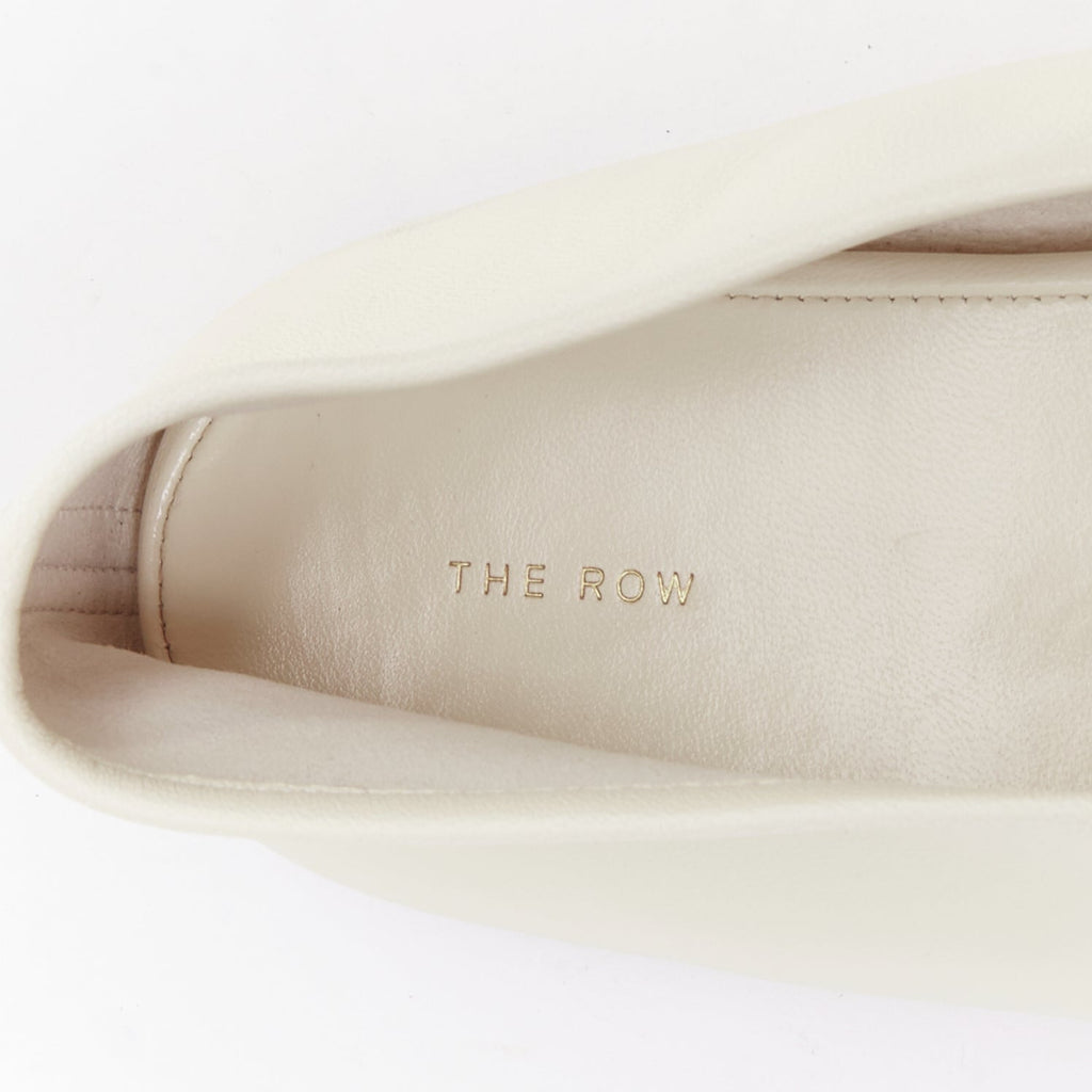 Women's The Row Leather Elastic Ballerina Flats