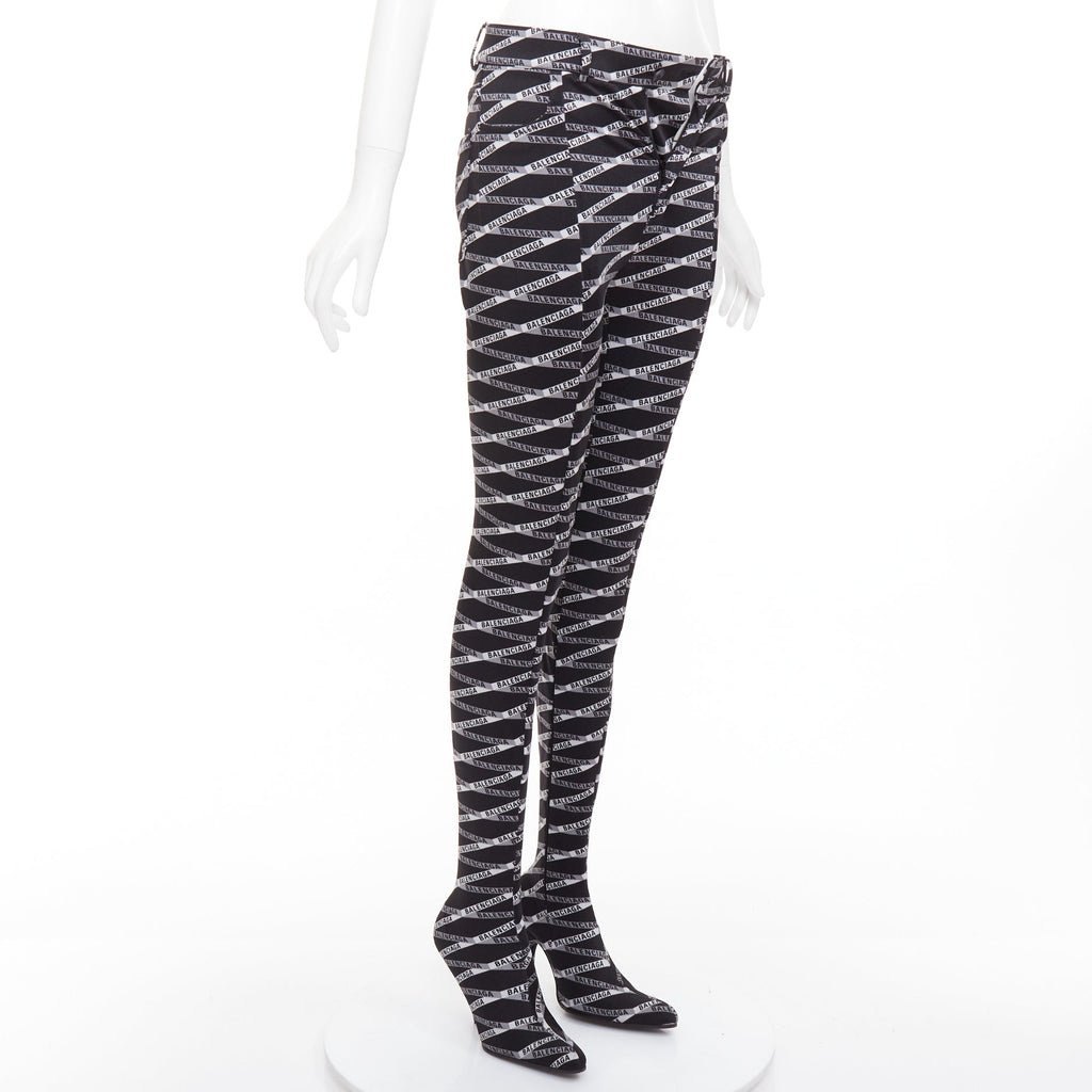 Women's Balenciaga Pantashoe Heel Boots Pants