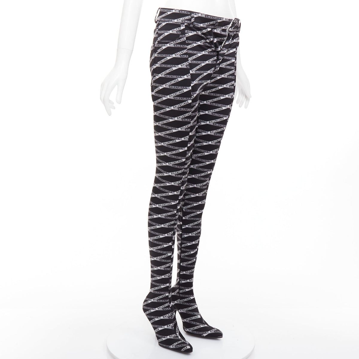 Women's Balenciaga Pantashoe Heel Boots Pants