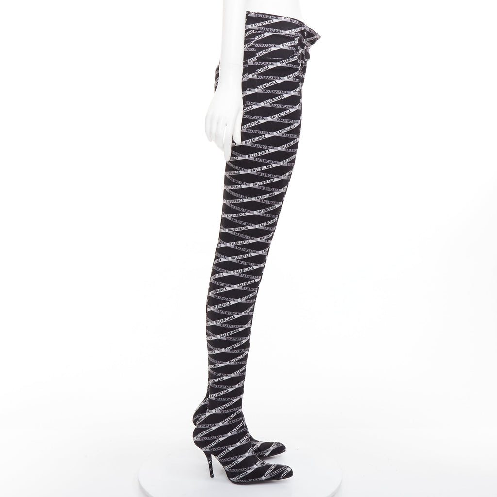 Women's Balenciaga Pantashoe Heel Boots Pants