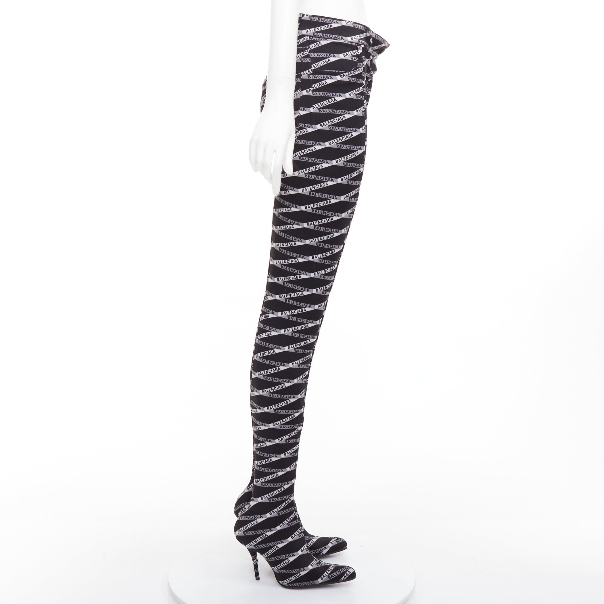 Women's Balenciaga Pantashoe Heel Boots Pants