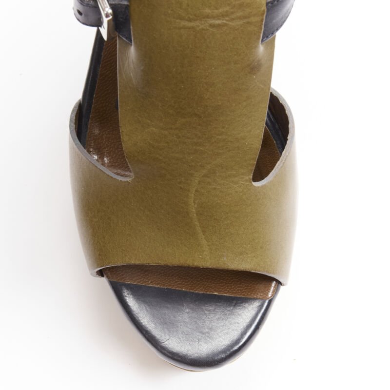 Women's Marni Wooden Platform Wedged Sandals