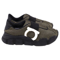 Women's Salvatore Ferragamo Monster Trainers in Black Nylon