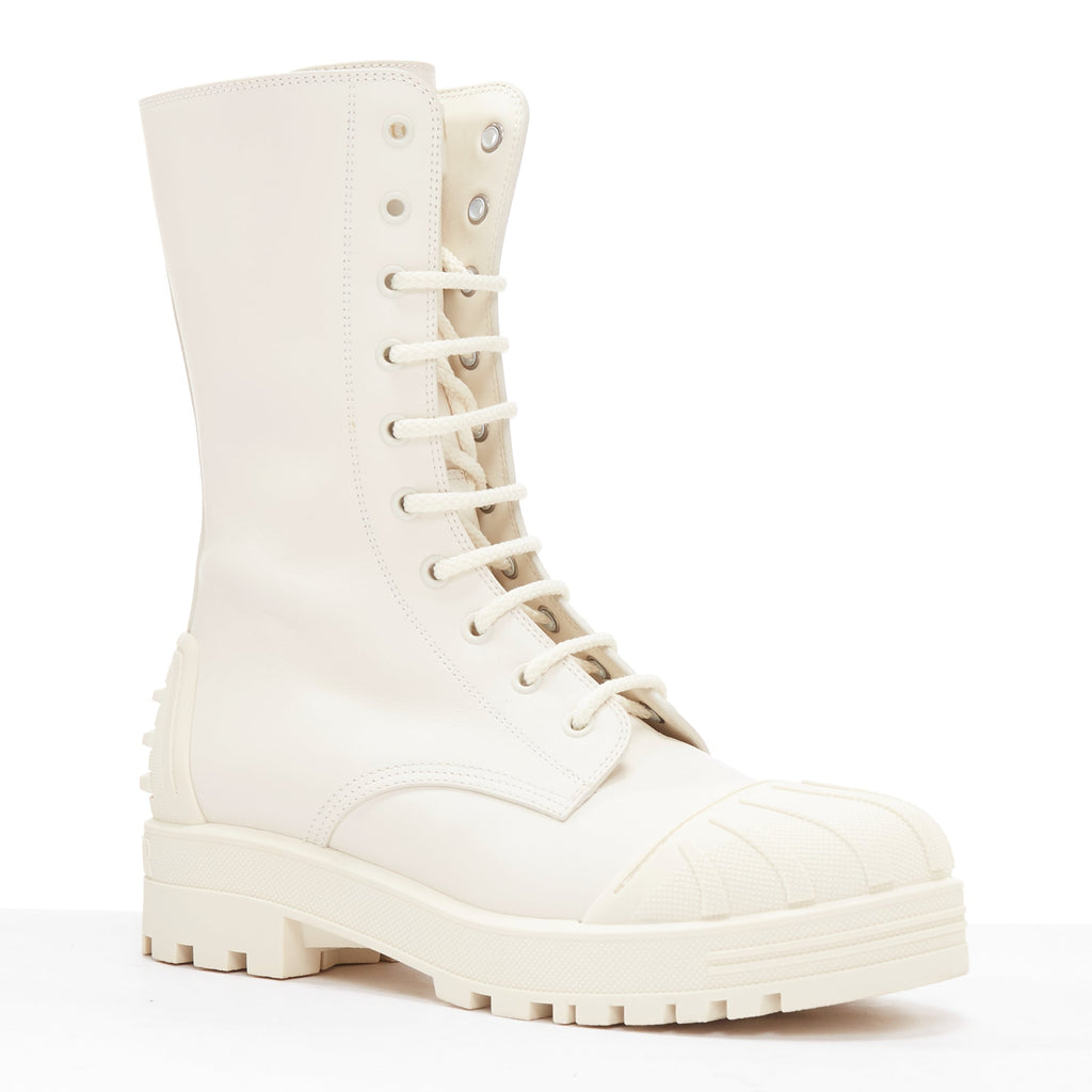 Women's Dior Rubber Cap Combat Boots
