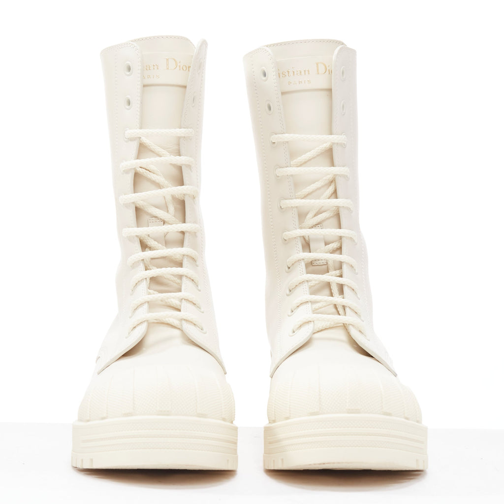 Women's Dior Rubber Cap Combat Boots
