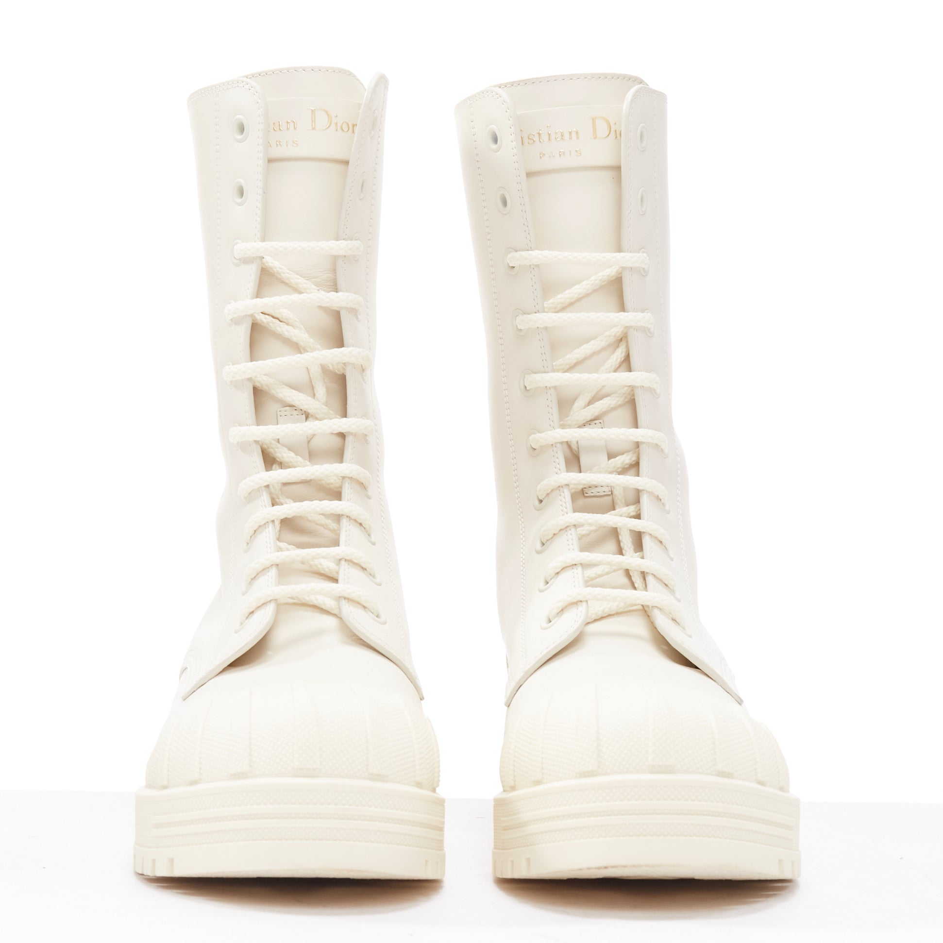 Women's Dior Rubber Cap Combat Boots