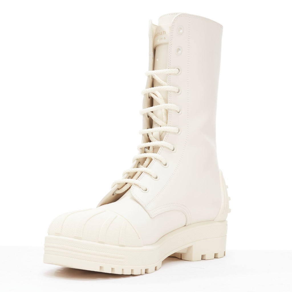 Women's Dior Rubber Cap Combat Boots
