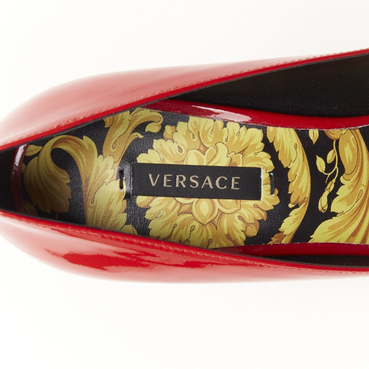Women's Versace Hibiscus Barocco Medusa Stud Pump