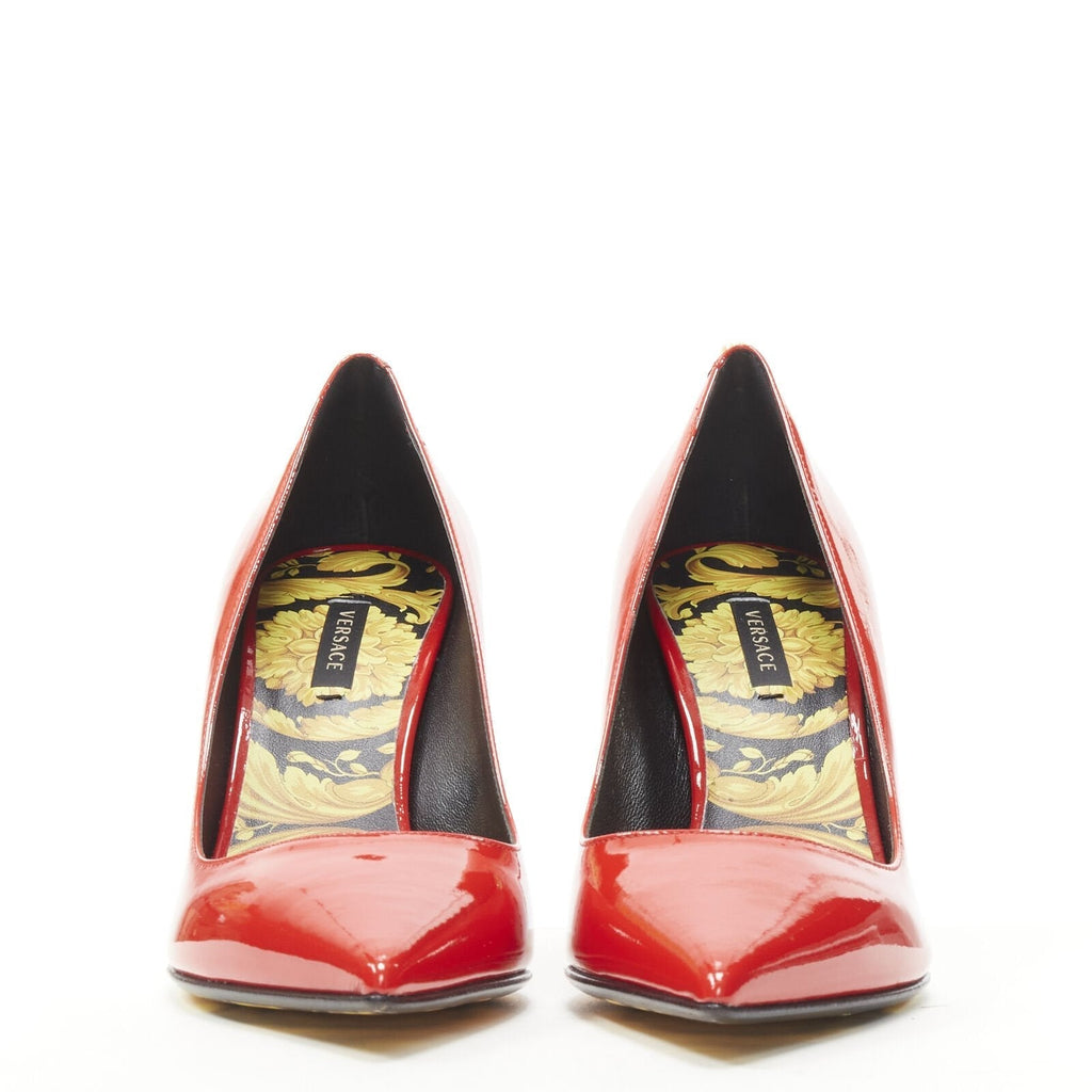 Women's Versace Hibiscus Barocco Medusa Stud Pump