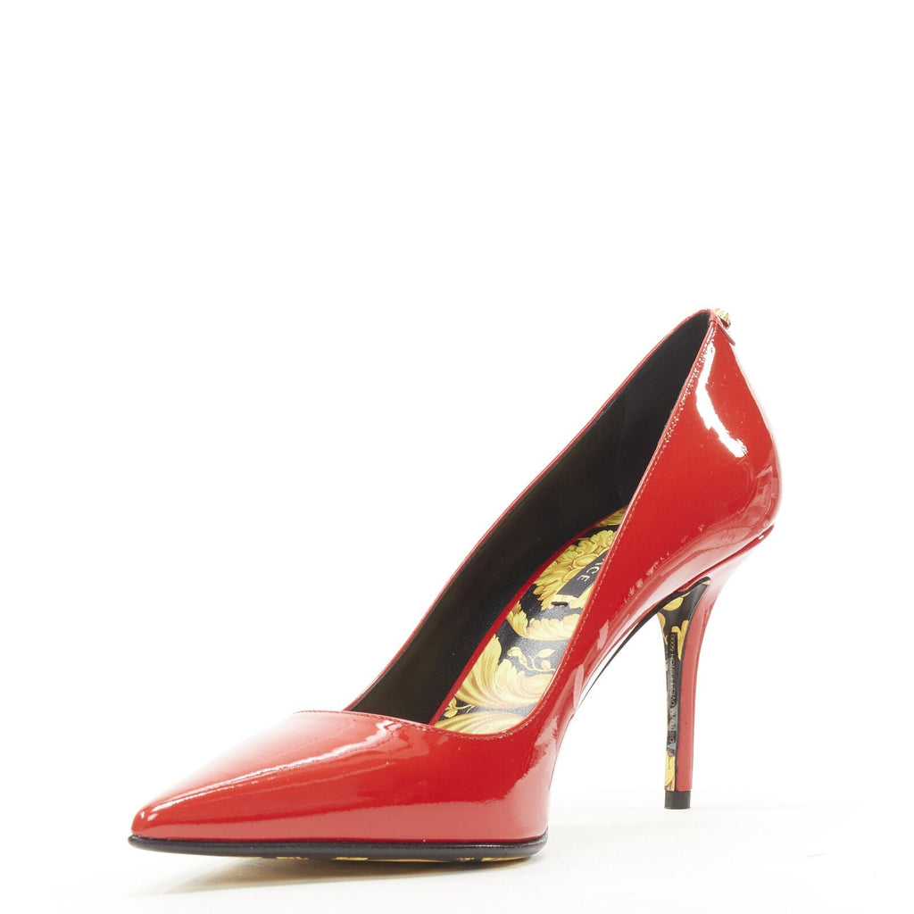 Women's Versace Hibiscus Barocco Medusa Stud Pump