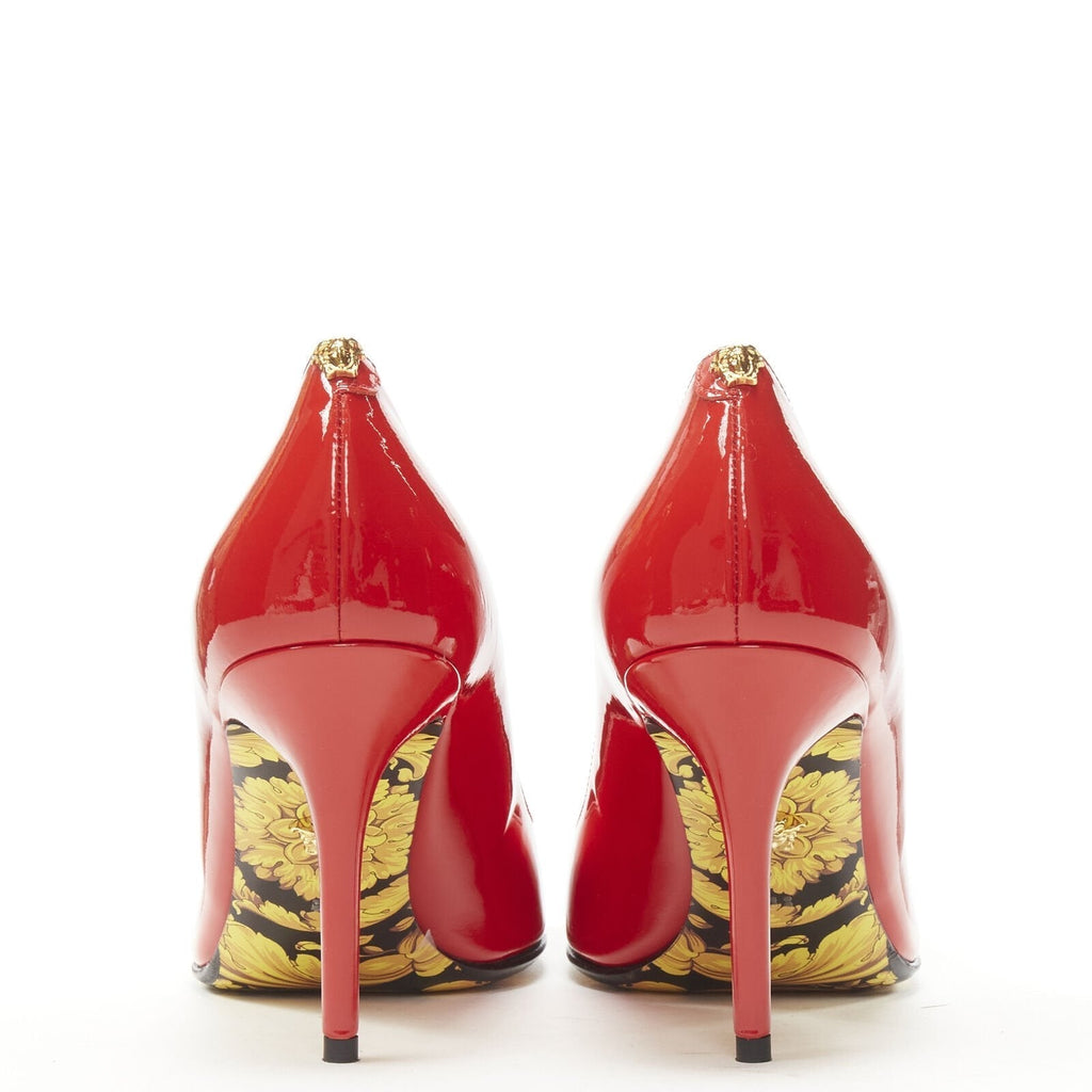 Women's Versace Hibiscus Barocco Medusa Stud Pump