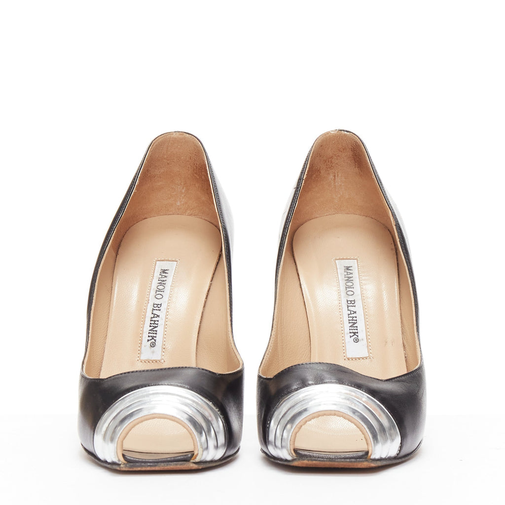 Women's Manolo Blahnik Leather Quilted Pumps