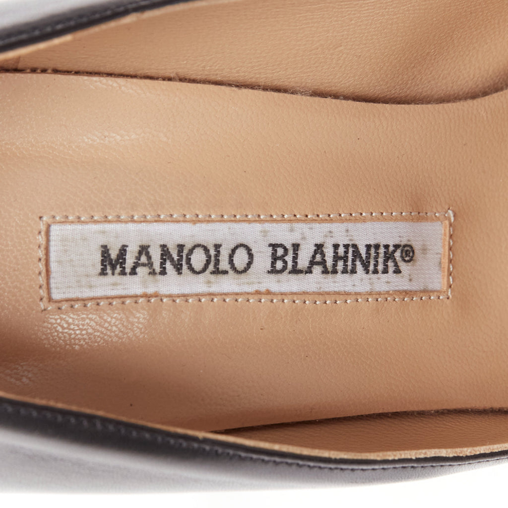 Women's Manolo Blahnik Leather Quilted Pumps