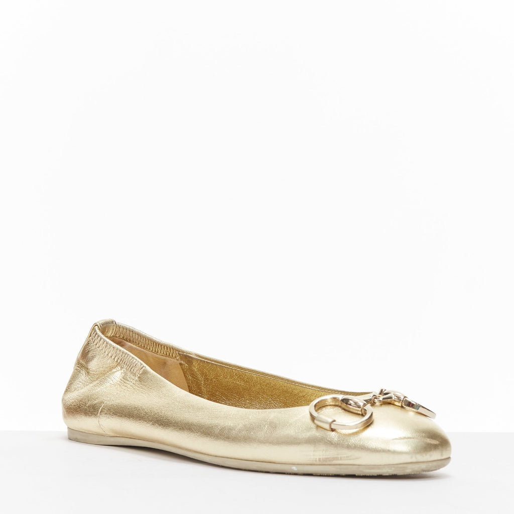 Women's Gucci Horsebit Buckle Ballerina Flats