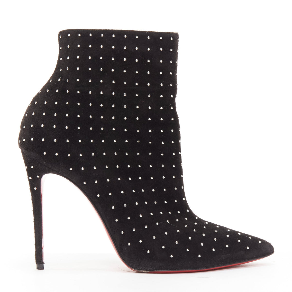 Women's Christian Louboutin Suede Pointy Boots