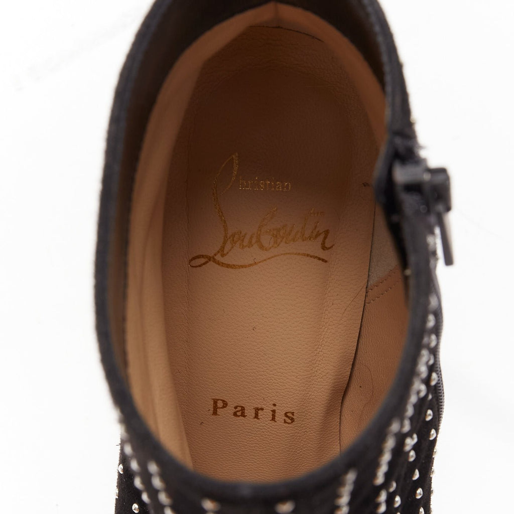 Women's Christian Louboutin Suede Pointy Boots