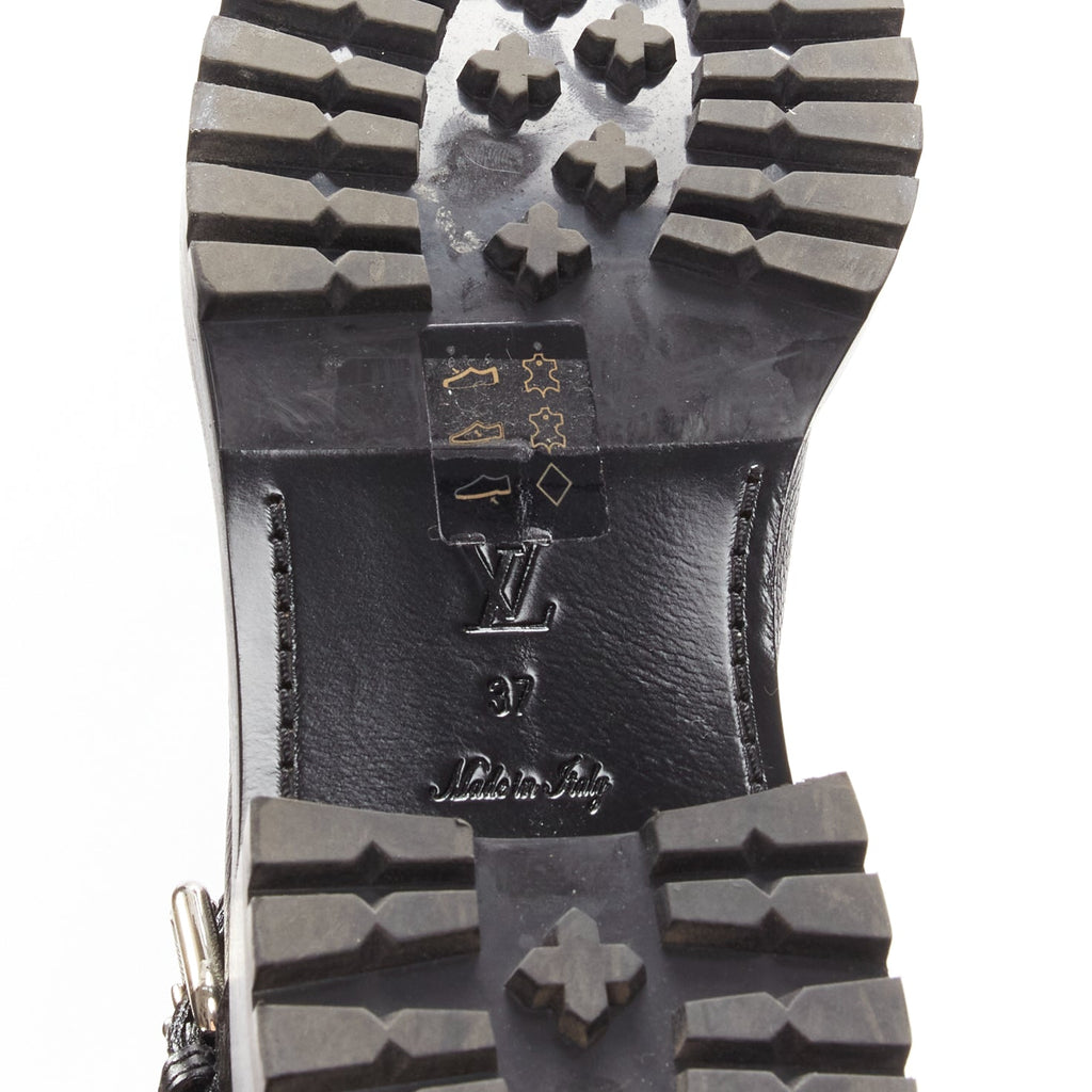 Women's Louis Vuitton Monogram Motorcycle Boots