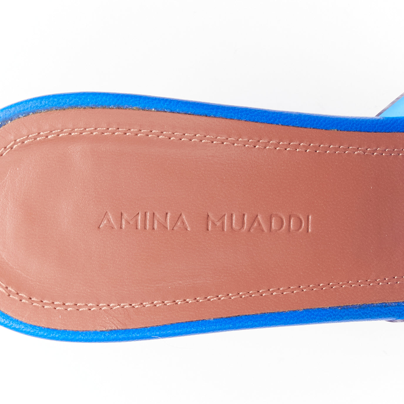 Women's Amina Muaddi PVC Spool Heels Sandal