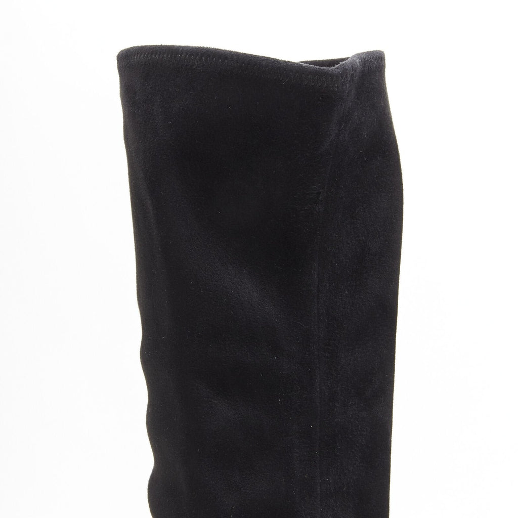 Women's Miu Miu Suede Jewelled Over Knee Boots
