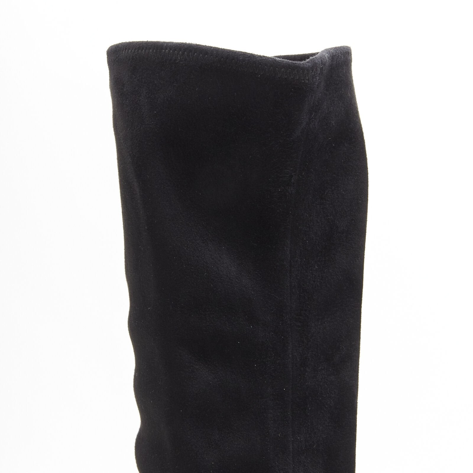 Women's Miu Miu Suede Jewelled Over Knee Boots