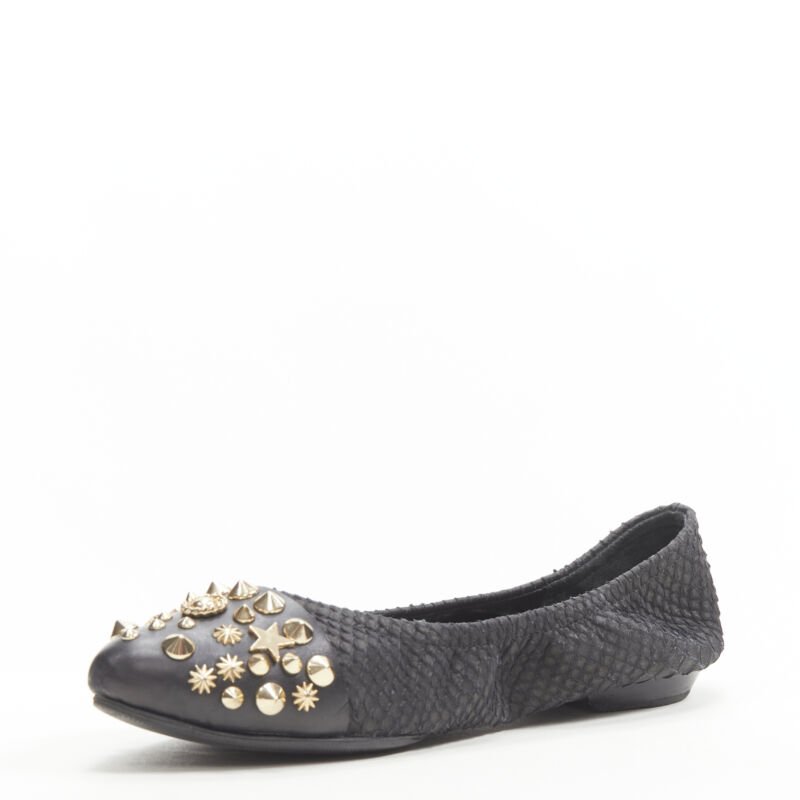 Women's Givenchy Gold Star Ballerina Flats