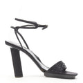 Women's Gianni Versace Satin Crystal Sandals
